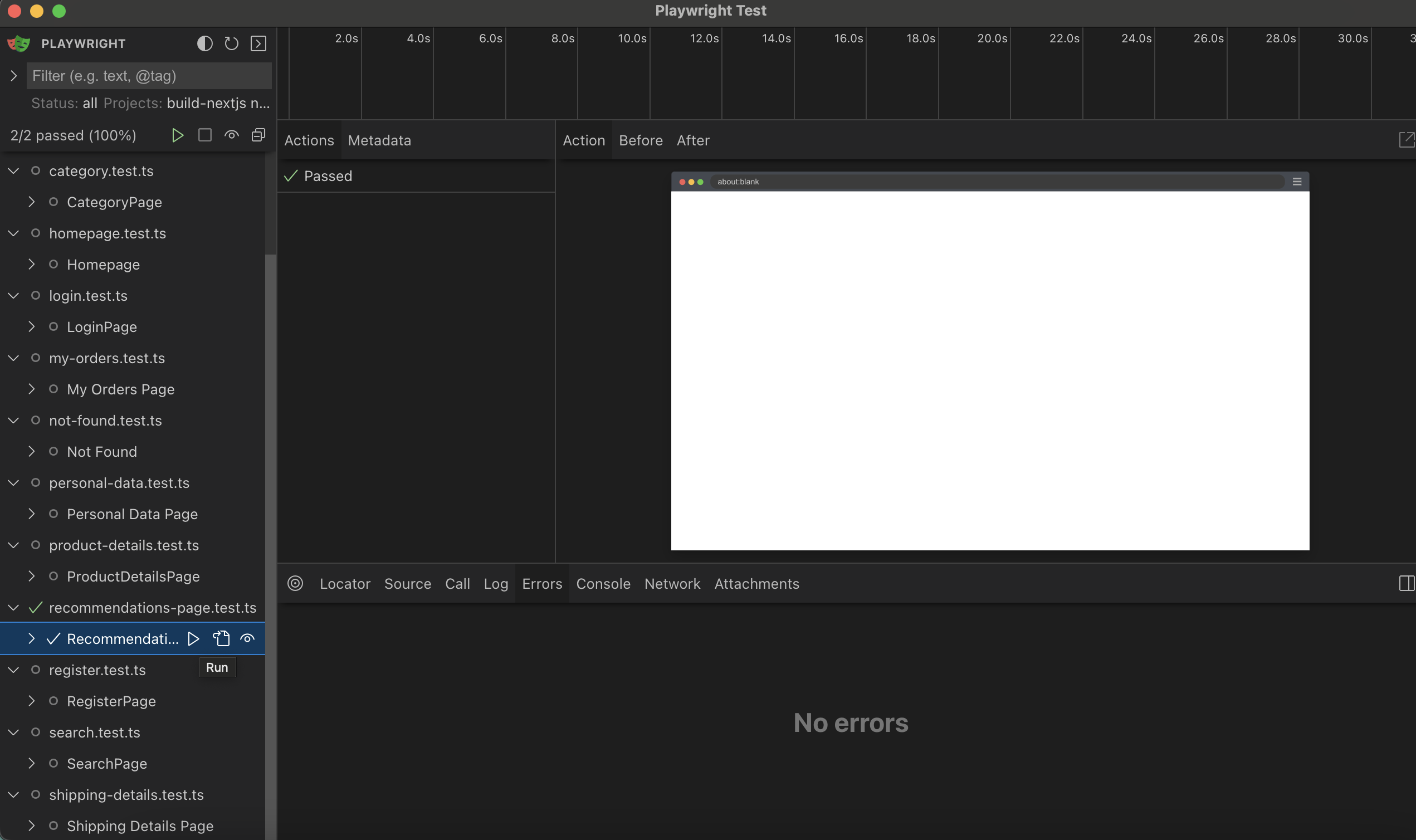 Playwright UI
